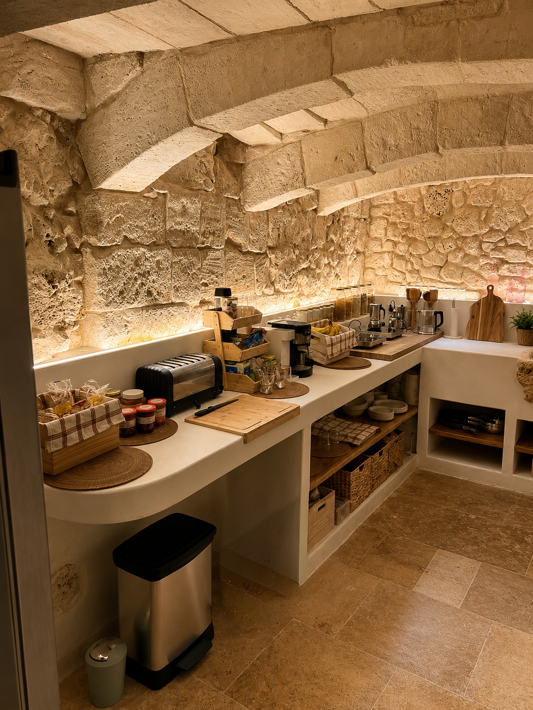 Pantry & kitchen – heritage guest house Rabat Malta